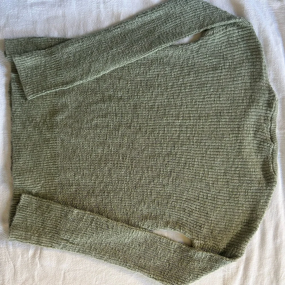 The Children's Place Green Sweater with Lace-Up Sides